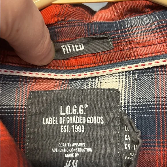 L.O.G.G by H&M Plaid Button-Up Shirt Size XL - Picture 5 of 5